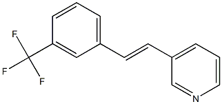 3-(3-(Trifluoromethyl)styryl)pyridine Struktur