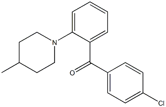 4'-Chloro-2-(4-methyl-1-piperidinyl)benzophenone Struktur