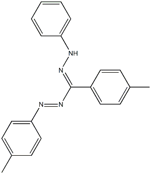 3,5-Di(p-tolyl)-1-phenylformazan Struktur