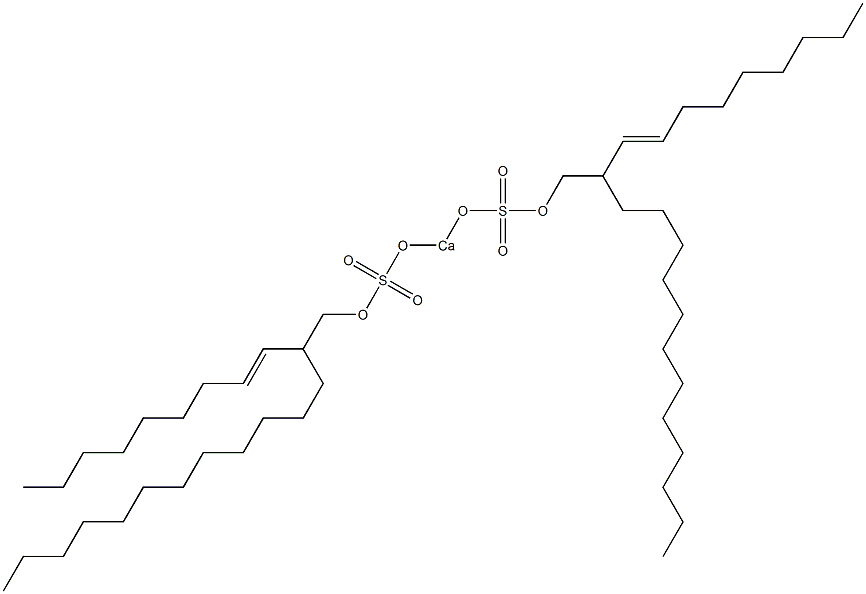 Bis[2-(1-nonenyl)tetradecyloxysulfonyloxy]calcium Struktur