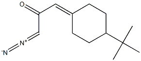 1-Diazo-3-(4-tert-butylcyclohexylidene)acetone Struktur