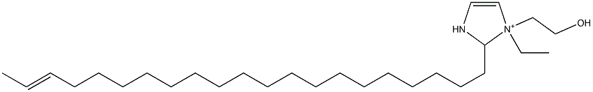 1-Ethyl-2-(19-henicosenyl)-1-(2-hydroxyethyl)-4-imidazoline-1-ium Struktur