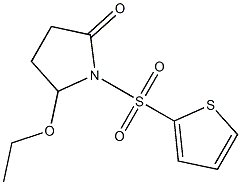 5-Ethoxy-1-(2-thienylsulfonyl)pyrrolidin-2-one Struktur