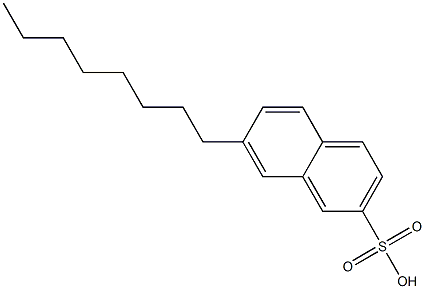 7-Octyl-2-naphthalenesulfonic acid Struktur