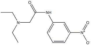 N-[3-Nitrophenyl]-2-(diethylamino)acetamide Struktur