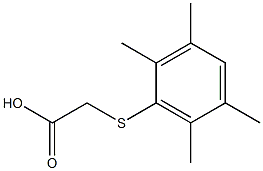 [(2,3,5,6-Tetramethylphenyl)thio]acetic acid Struktur