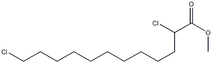 2,12-Dichlorolauric acid methyl ester Struktur