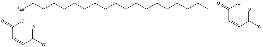 Bis(maleic acid 1-octadecyl)zinc salt Struktur