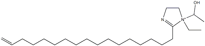 1-Ethyl-2-(16-heptadecenyl)-1-(1-hydroxyethyl)-2-imidazoline-1-ium Struktur