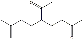 3-(3-Methyl-3-butenyl)hepta-2,6-dione Struktur