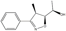 (4R,5S)-5-[(1R)-1-Hydroxyethyl]-4-methyl-3-phenyl-2-isoxazoline Struktur