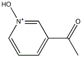 3-Acetyl-1-hydroxypyridin-1-ium Struktur