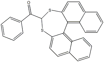 4-Benzoyldinaphtho[2,1-d:1',2'-f][1,3]dithiepin Struktur