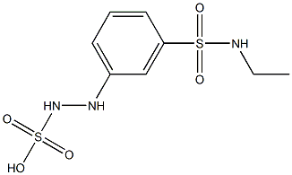 2-[m-(Ethylsulfamoyl)phenyl]hydrazinesulfonic acid Struktur