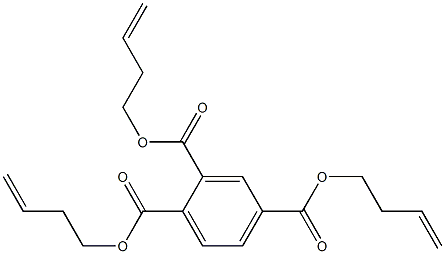 1,2,4-Benzenetricarboxylic acid tri(3-butenyl) ester Struktur