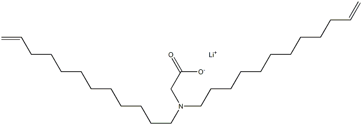 N,N-Di(11-dodecenyl)aminoacetic acid lithium salt Struktur