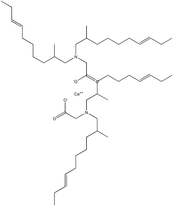 Bis[N,N-bis(2-methyl-7-decenyl)glycine]calcium salt Struktur