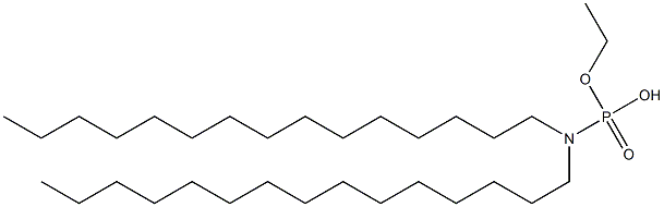 N,N-Dipentadecylamidophosphoric acid hydrogen ethyl ester Struktur