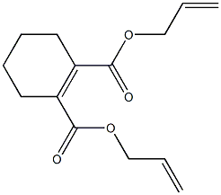 1-Cyclohexene-1,2-dicarboxylic acid bis(2-propenyl) ester Struktur