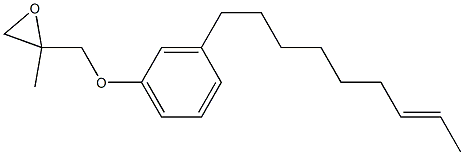 3-(7-Nonenyl)phenyl 2-methylglycidyl ether Struktur