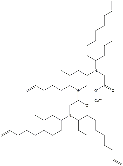 Bis[N,N-di(11-dodecen-4-yl)glycine]calcium salt Struktur