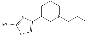 2-Amino-4-(1-propyl-3-piperidinyl)thiazole Struktur