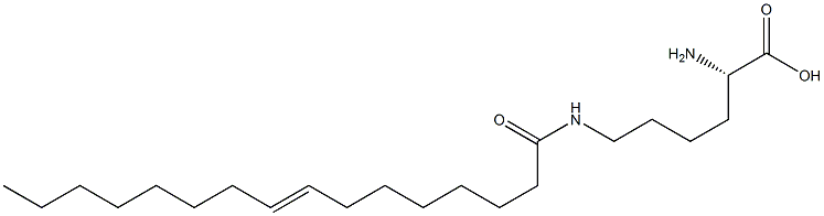 N6-(8-Hexadecenoyl)lysine Struktur