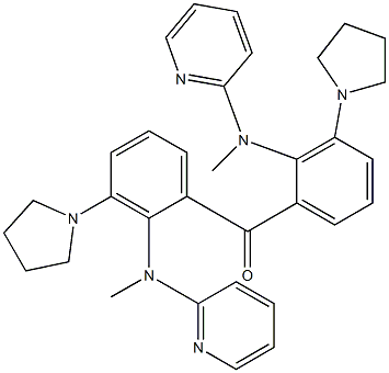 (Pyrrolidin-1-yl)[2-[methyl(pyridin-2-yl)amino]phenyl] ketone Struktur