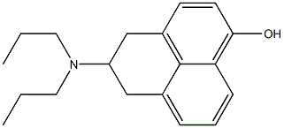 2,3-Dihydro-2-(dipropylamino)-1H-phenalen-6-ol Struktur