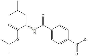 (S)-N-(4-Nitrobenzoyl)-2-isobutylglycine isopropyl ester Struktur