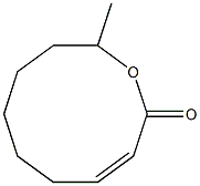 (Z)-10-Methyl-1-oxacyclodeca-3-en-2-one Struktur