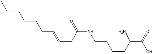 N6-(3-Decenoyl)lysine Struktur