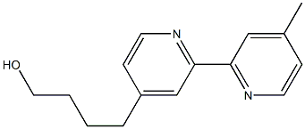 4-(4-Hydroxybutyl)-4'-methyl-2,2'-bipyridine Struktur