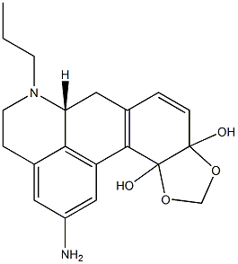 [6aR,(-)]-2-Amino-10,11-methylenedioxy-5,6,6a,7-tetrahydro-6-propyl-4H-dibenzo[de,g]quinoline-10,11-diol Struktur