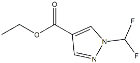 1-Difluoromethyl-1H-pyrazole-4-carboxylic acid ethyl ester Struktur