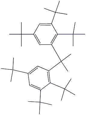 3,3'-Isopropylidenebis(1,2,5-tritert-butylbenzene) Struktur