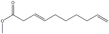 3,9-Decadienoic acid methyl ester Struktur