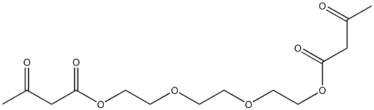 Bisacetoacetic acid [ethylenebis(oxyethylene)] ester Struktur