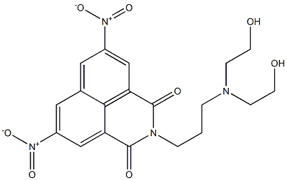 2-[3-[Bis(2-hydroxyethyl)amino]propyl]-5,8-dinitro-1H-benzo[de]isoquinoline-1,3(2H)-dione Struktur