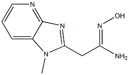 1-Methyl-1H-imidazo[4,5-b]pyridine-2-acetamide oxime Struktur