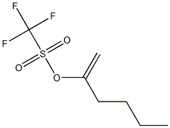 Trifluoromethanesulfonic acid 1-methylenepentyl ester Struktur