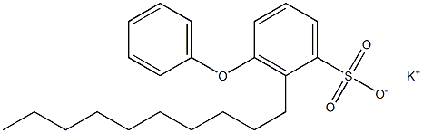 2-Decyl-3-phenoxybenzenesulfonic acid potassium salt Struktur