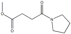 4-Oxo-4-(1-pyrrolidinyl)butanoic acid methyl ester Struktur