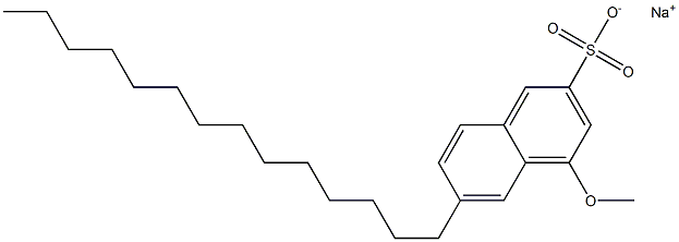 4-Methoxy-6-tetradecyl-2-naphthalenesulfonic acid sodium salt Struktur