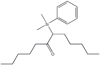 7-(Phenyldimethylsilyl)dodecan-6-one Struktur