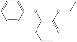 (Ethylthio)(phenylthio)acetic acid ethyl ester Struktur