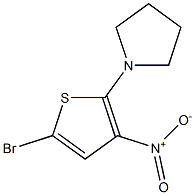 2-(1-Pyrrolidinyl)-3-nitro-5-bromothiophene Struktur