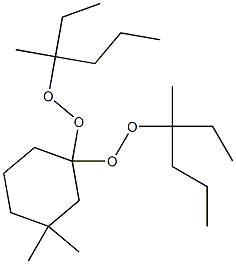 3,3-Dimethyl-1,1-bis(1-ethyl-1-methylbutylperoxy)cyclohexane Struktur