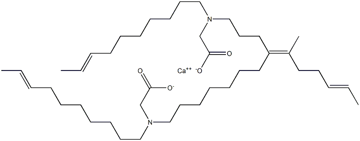 Bis[N,N-di(8-decenyl)glycine]calcium salt Struktur