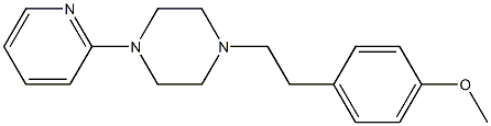 1-(4-Methoxyphenethyl)-4-(2-pyridinyl)piperazine Struktur